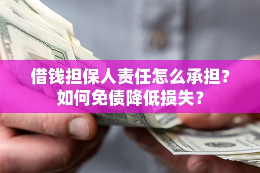 北京借钱担保人责任怎么承担？如何免债降低损失？