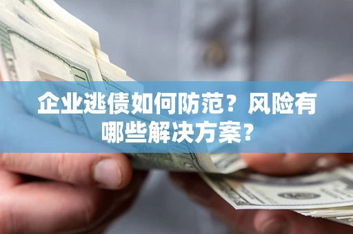 北京企业逃债如何防范？风险有哪些解决方案？