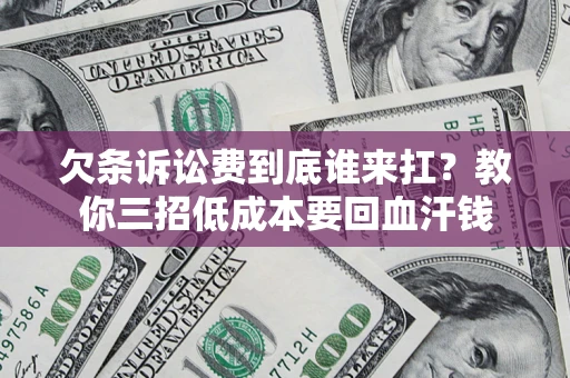 北京欠条诉讼费到底谁来扛？教你三招低成本要回血汗钱